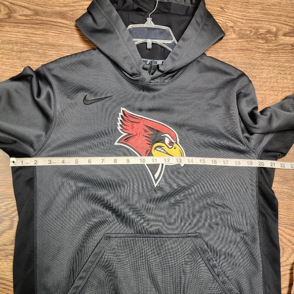 NWOT Nike Redbird Hooded Steel Gray Polyester Sweatshirt Size Small - Picture 10 of 13